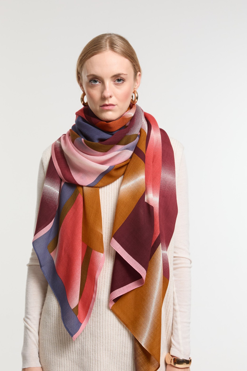 Burgundy  Mystique Scarf