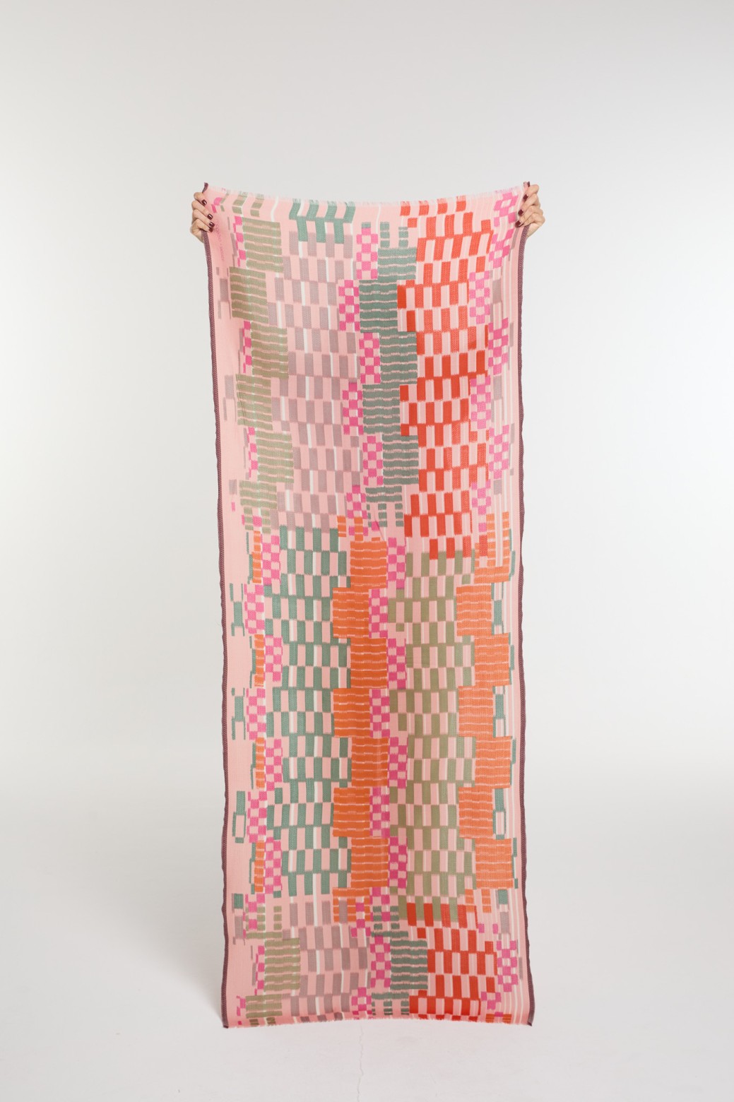 Pink  Saccade Scarf