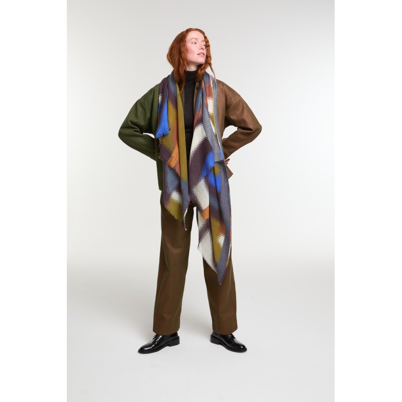 Foulard  Mouvance Kaki