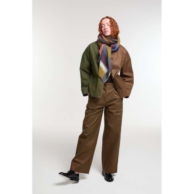 Foulard  Mouvance Kaki