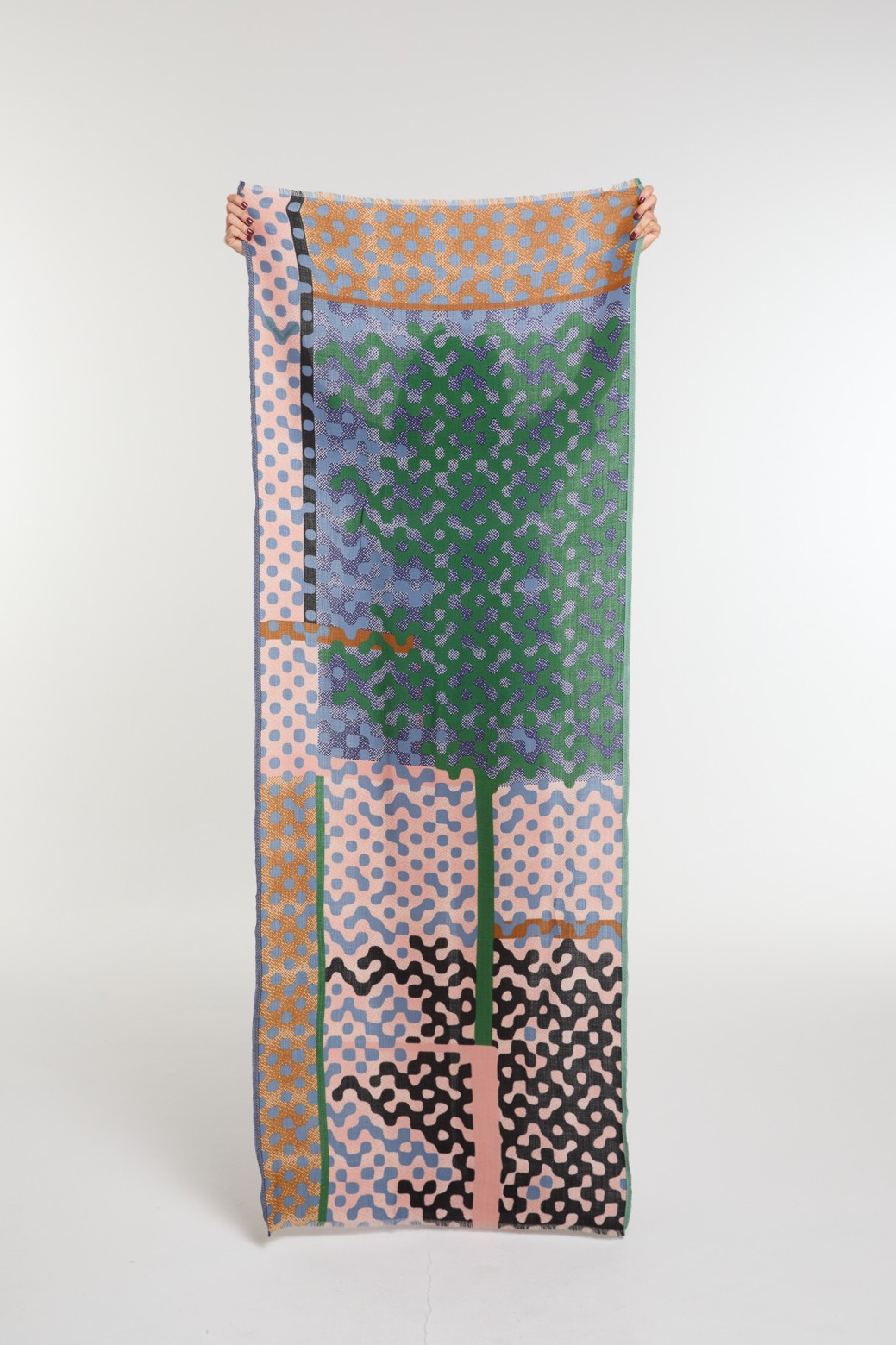 Green Brown  Variation Scarf