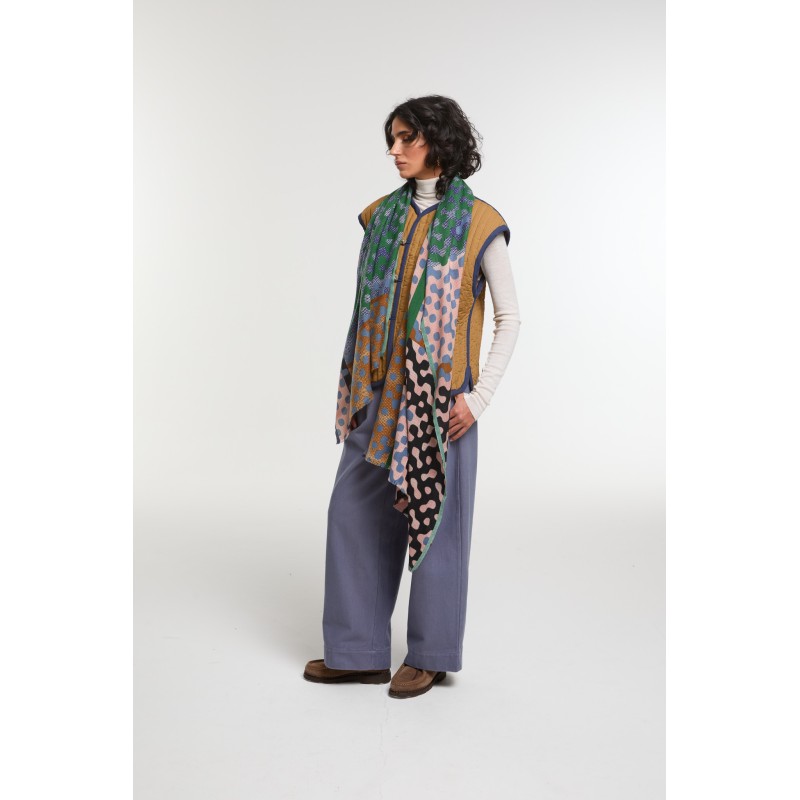 Foulard  Variation Vert Brun