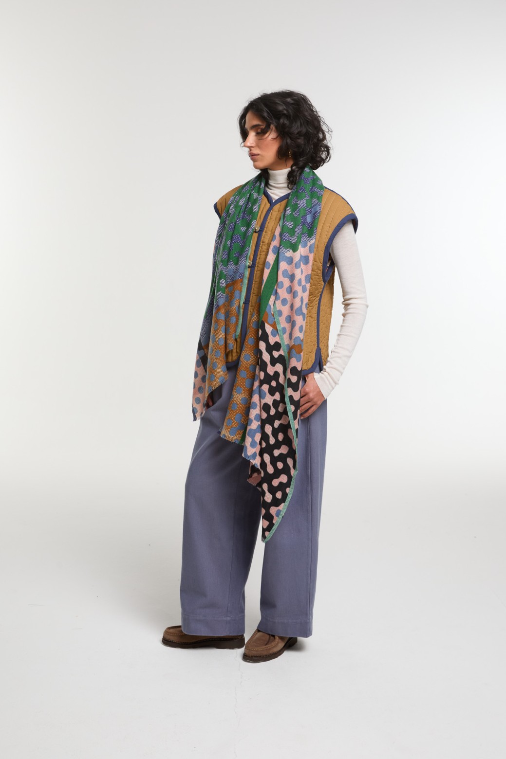 Green Brown  Variation Scarf