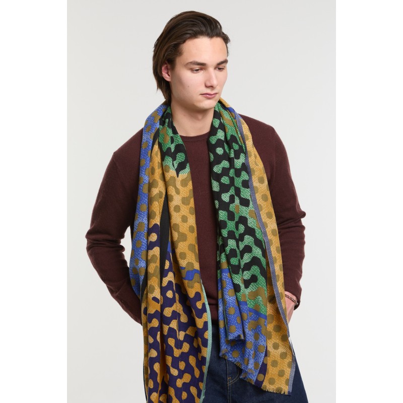 Foulard  Variation Noir Vert