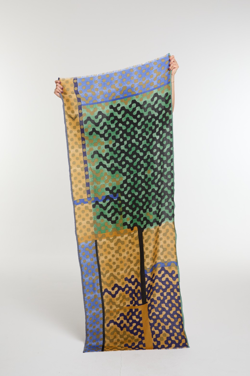 Black Green  Variation Scarf