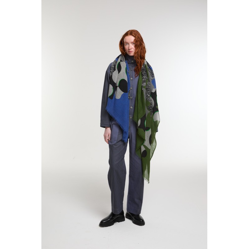 Foulard  Eternel Vert Bleu