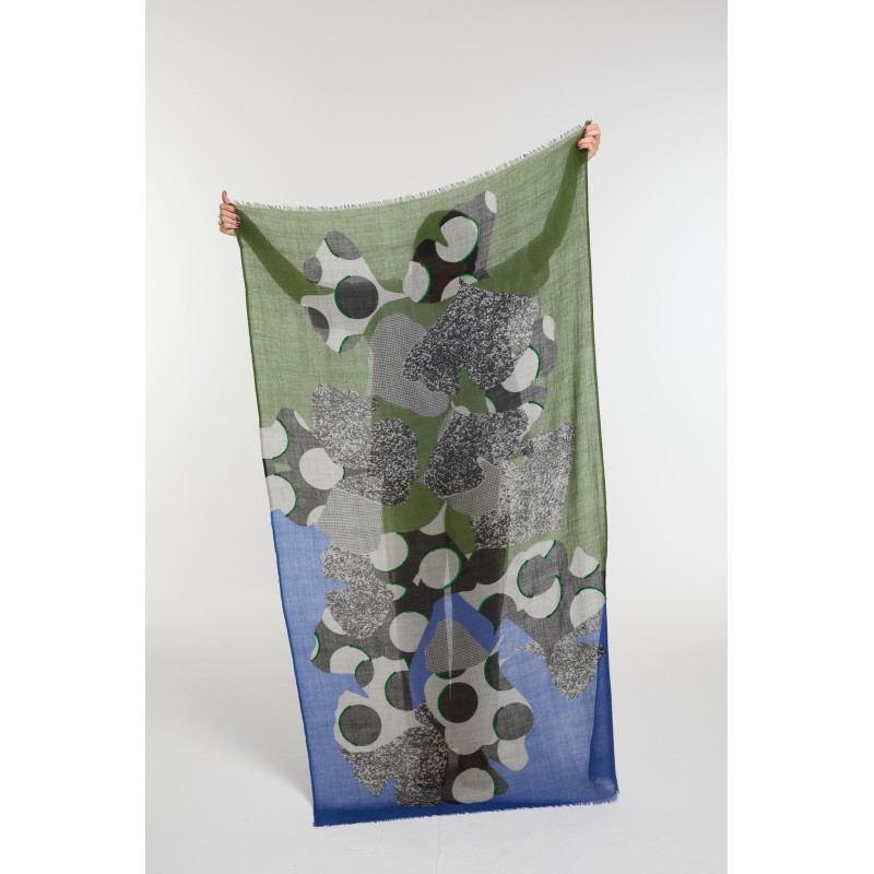 Foulard  Eternel Vert Bleu