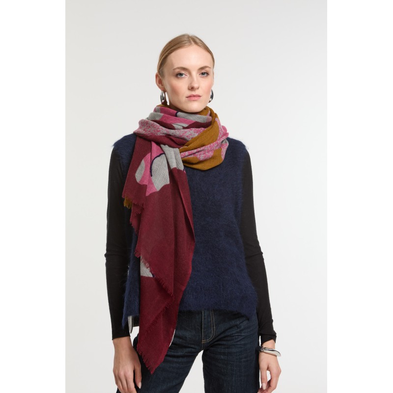 Foulard  Eternel Bordeaux Kaki