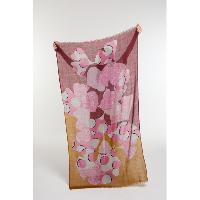 Foulard  Eternel Bordeaux Kaki