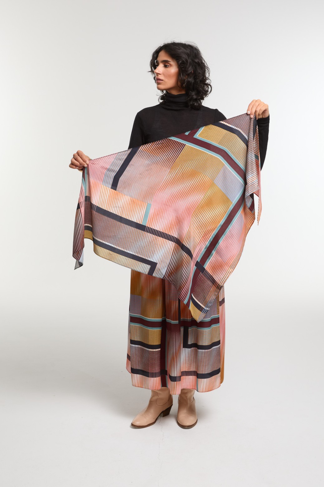 Night Blue  Prisme Scarf