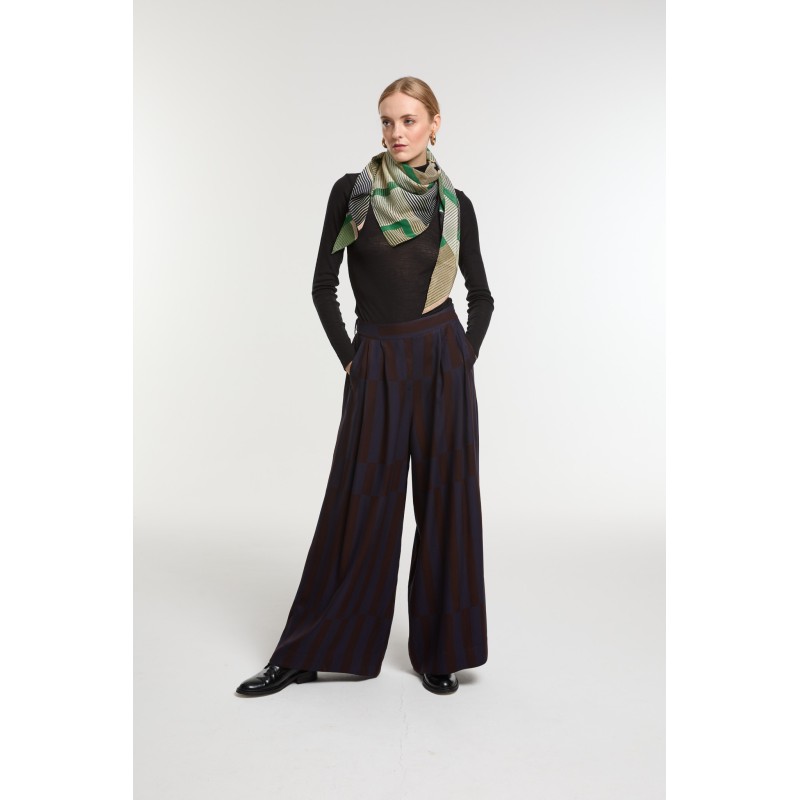 Foulard Triangle Prisme Vert