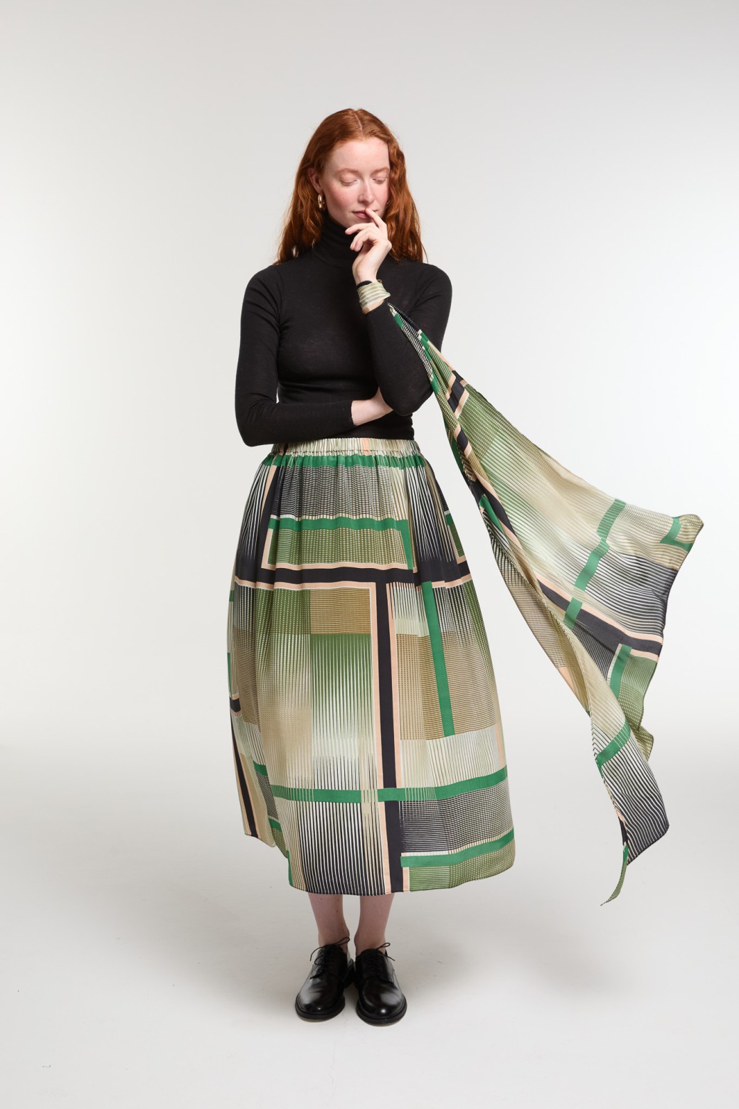 Green  Prisme Scarf