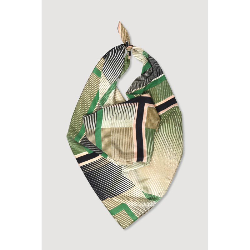 Foulard Triangle Prisme Vert