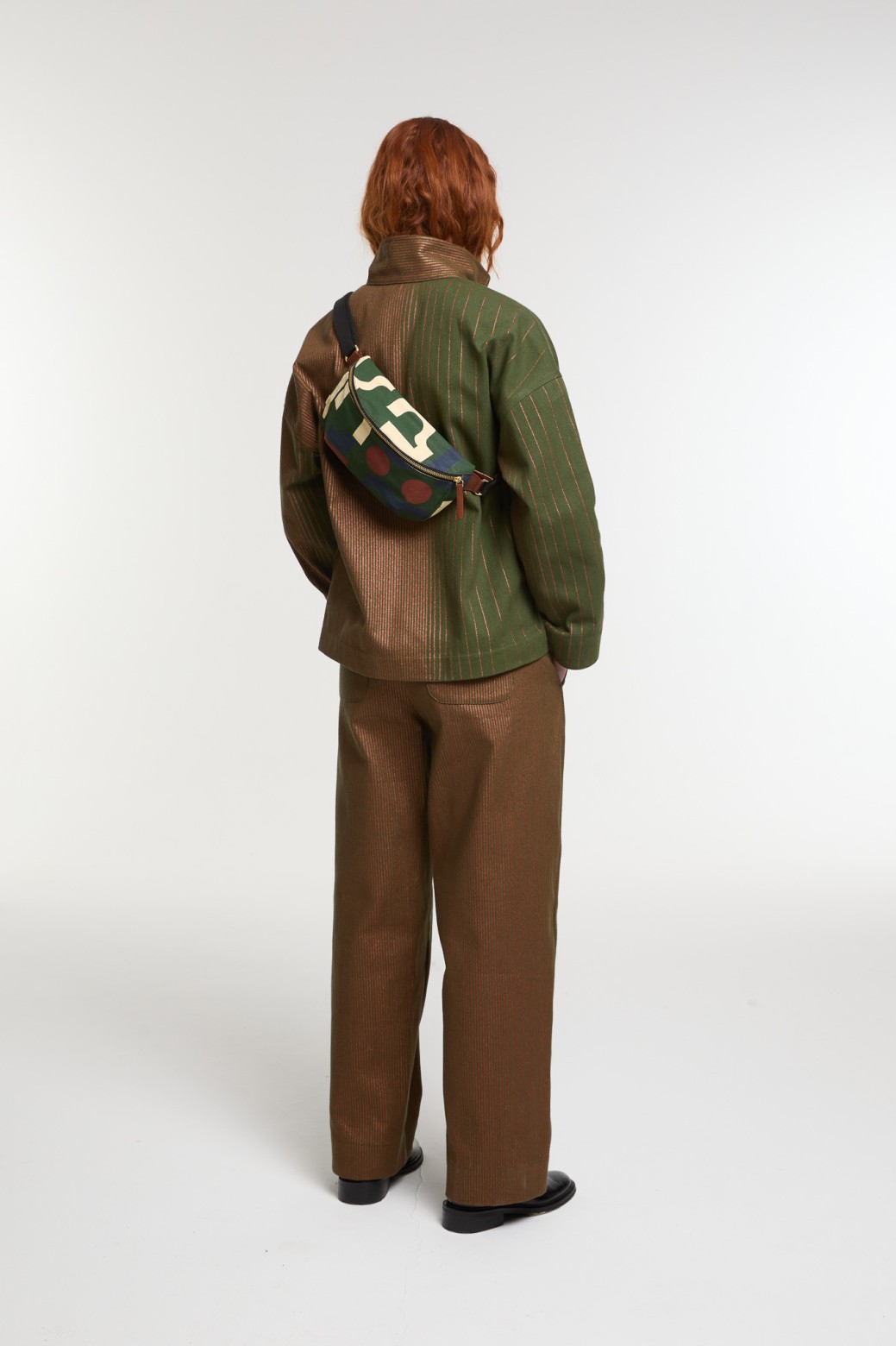 Khaki Chiara Lyrique Bum Bag L