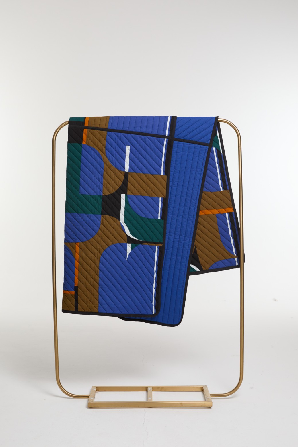Blue  Chance Quilted Blanket