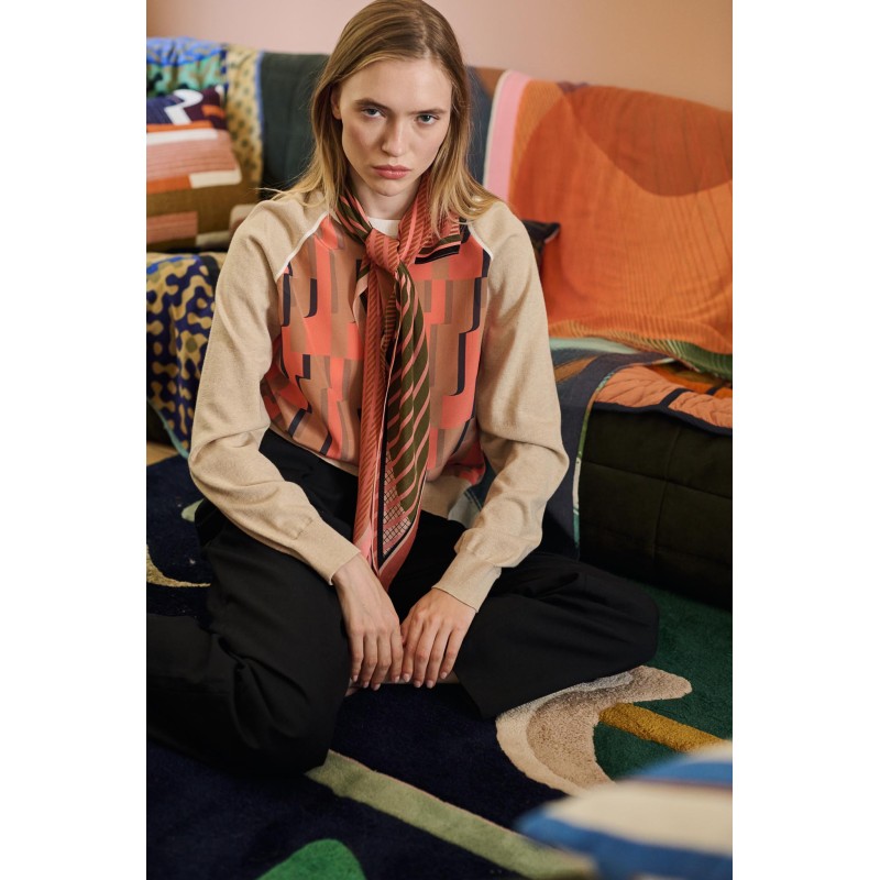 Tan Olympe Mystere Sweater