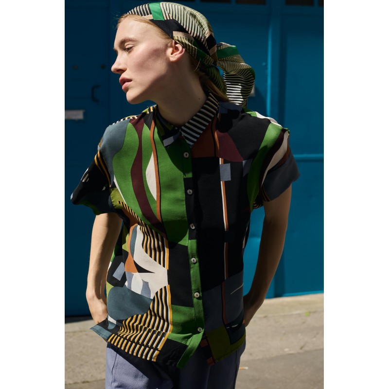 Dark Green Andrew Bois Sacre  Shirt