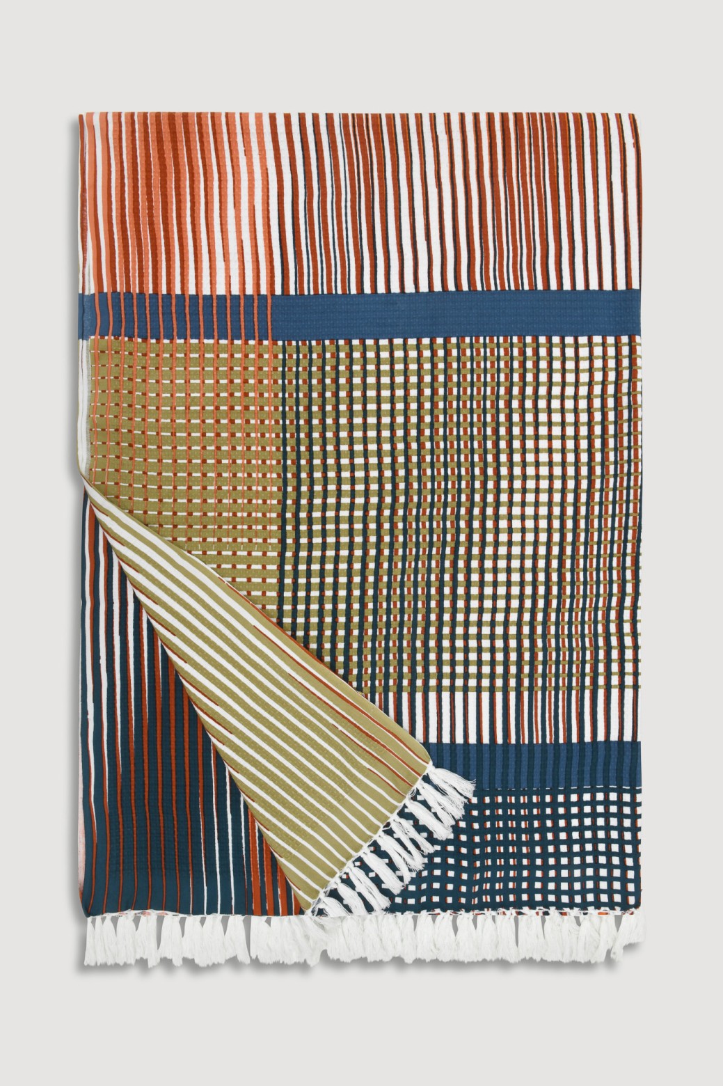 Plaid Vibrant Terracotta Plaid Vibrant Terracotta