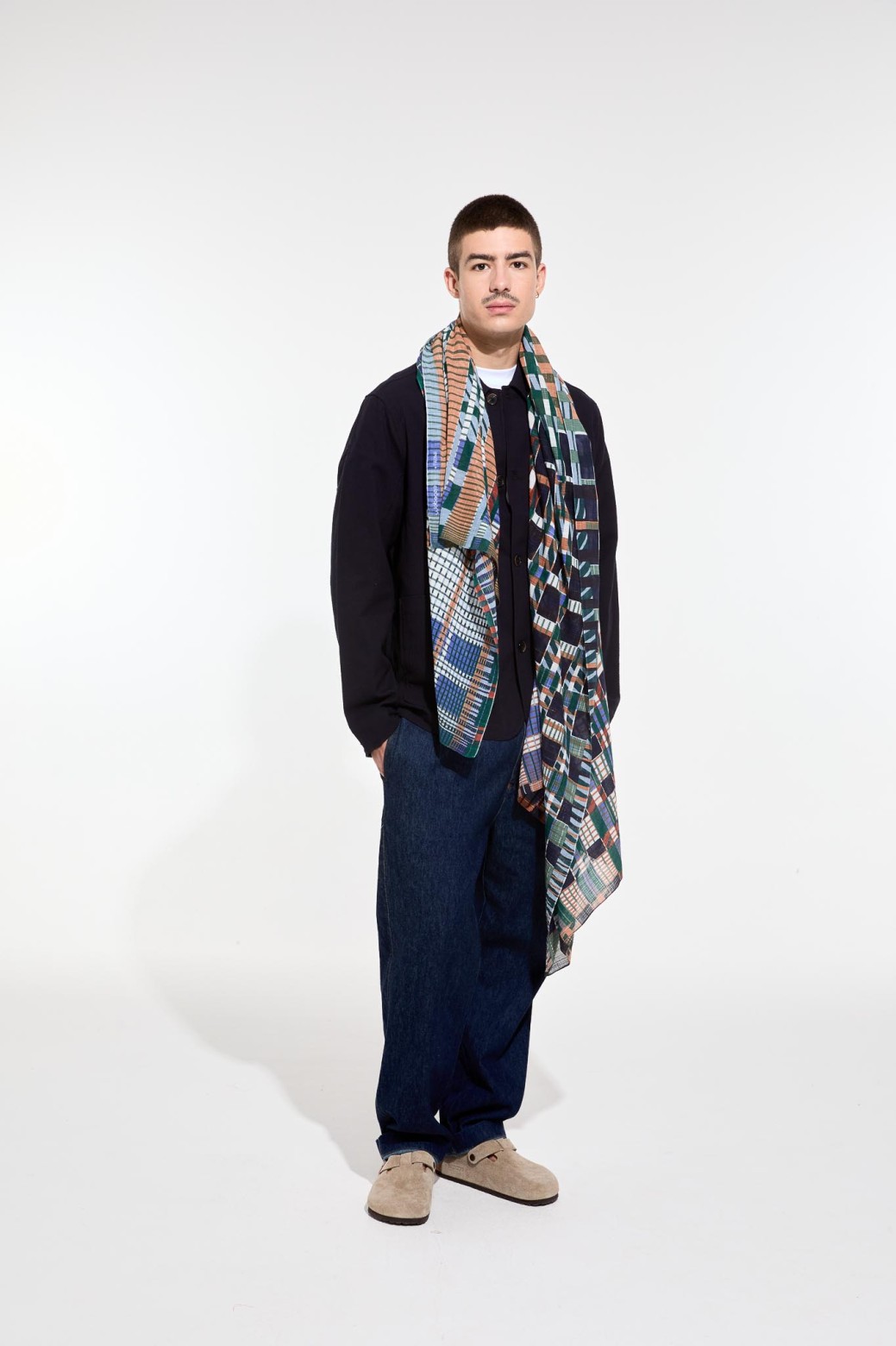 Foulard  Utopie Bleu