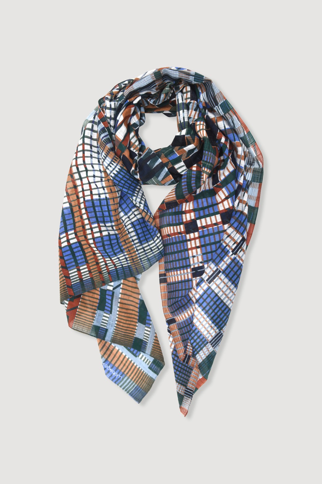 Foulard  Utopie Bleu