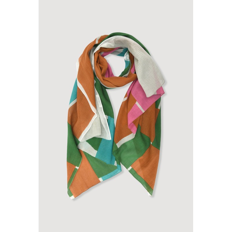 Pink Green Liane Scarf