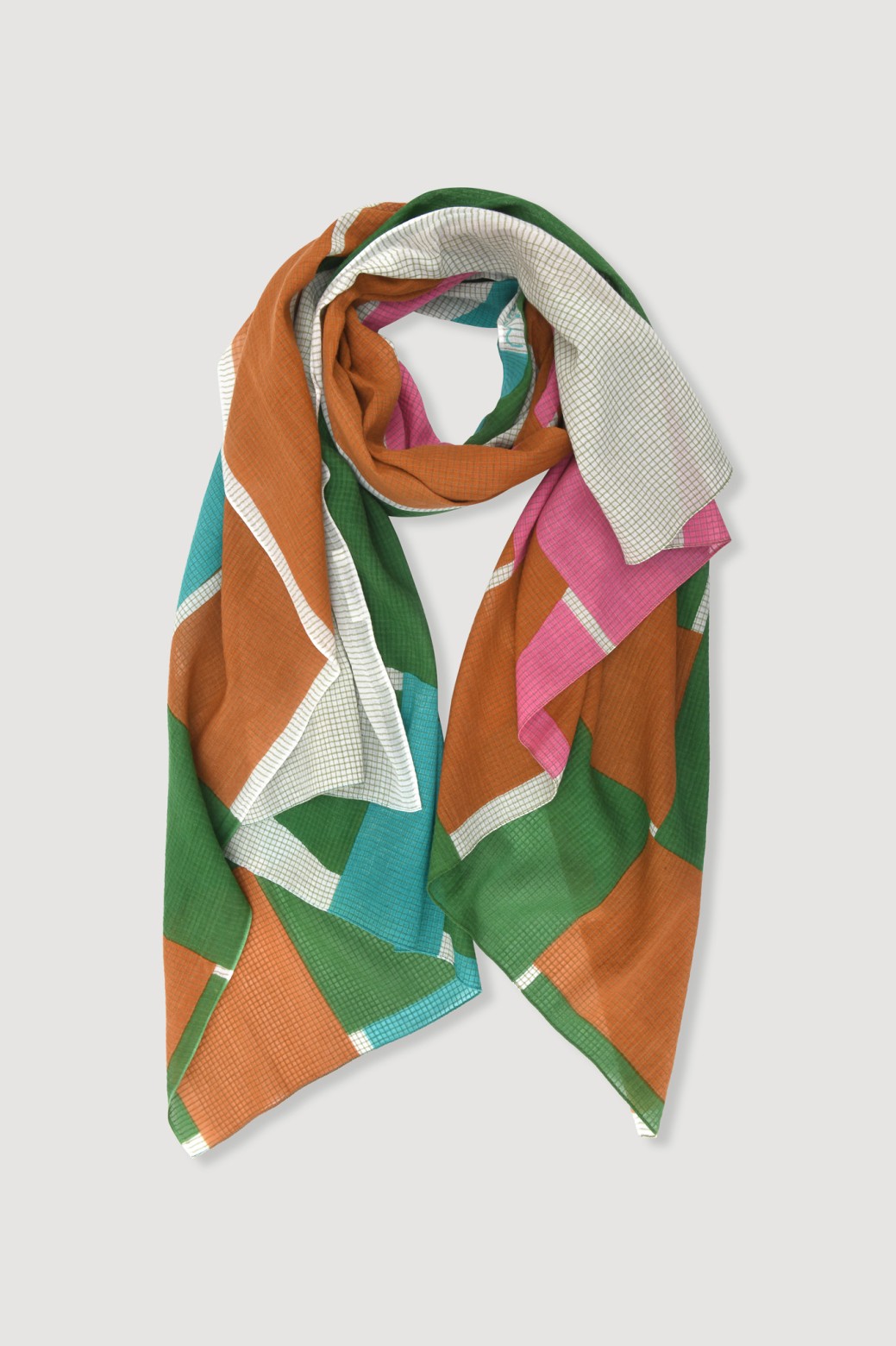 Pink Green Liane Scarf