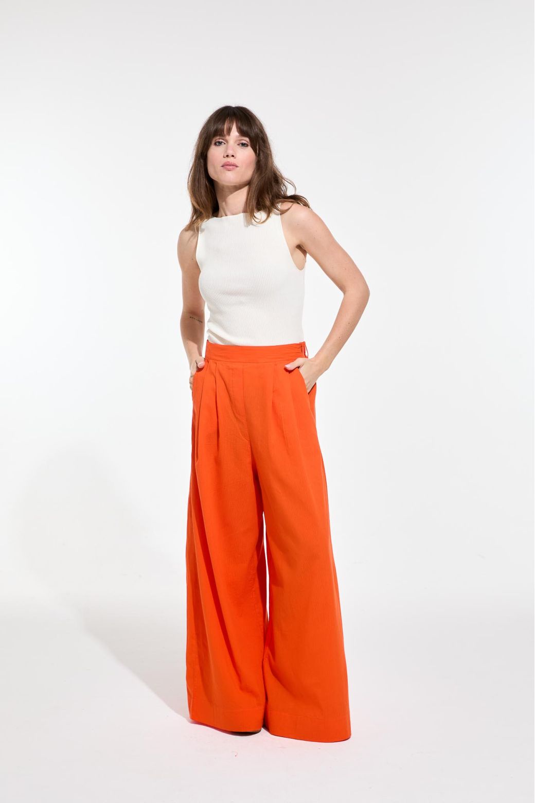 Orange Penelope Madone Pants