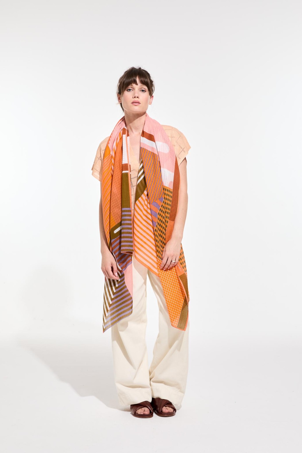 Foulard  Cascade Corail