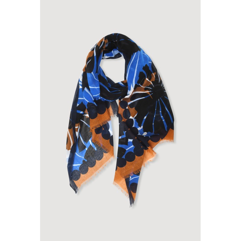 Foulard  Pavot Bleu