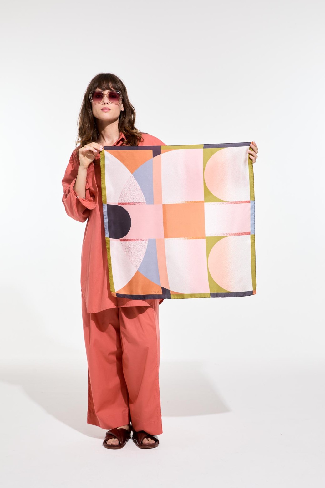 Blush Moonlight Square Scarf