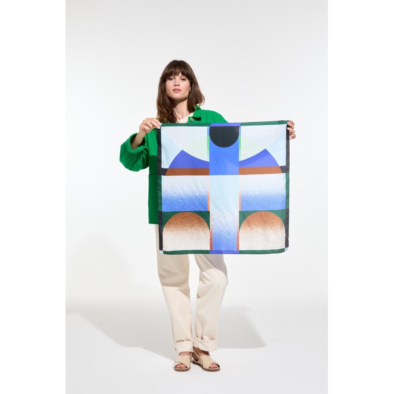 Blue Moonlight Square Scarf