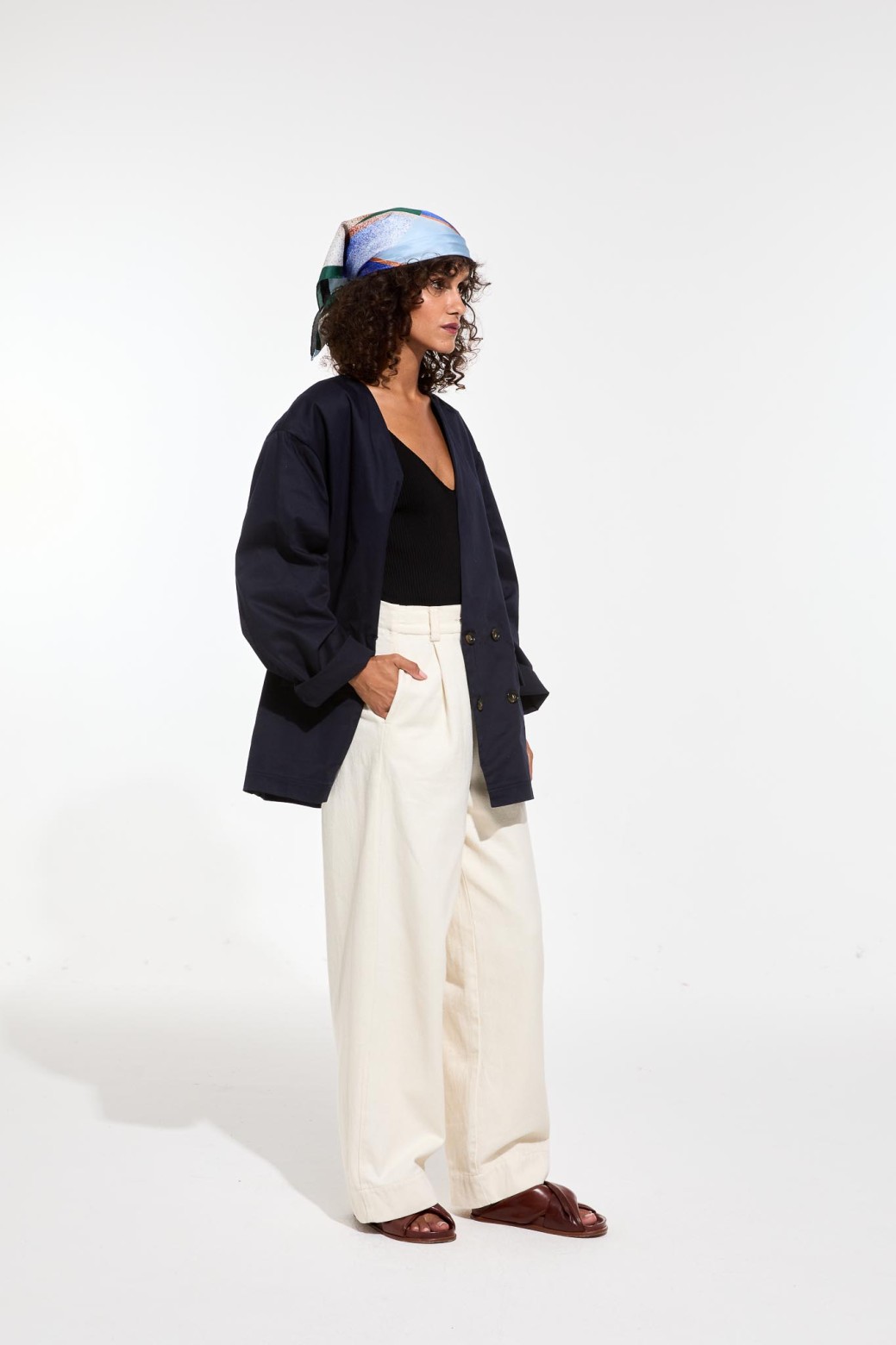 Blue Moonlight Square Scarf