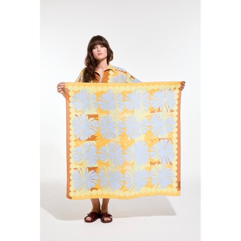 Citrine Poppy Square