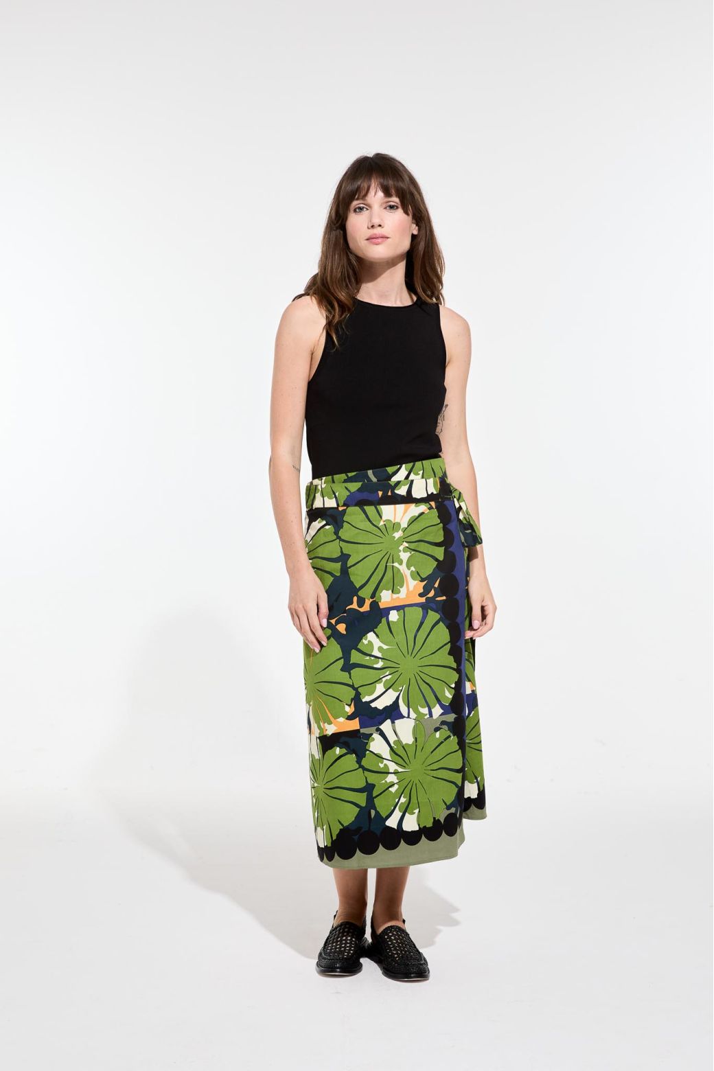 Green Zoe Poppy Skirt