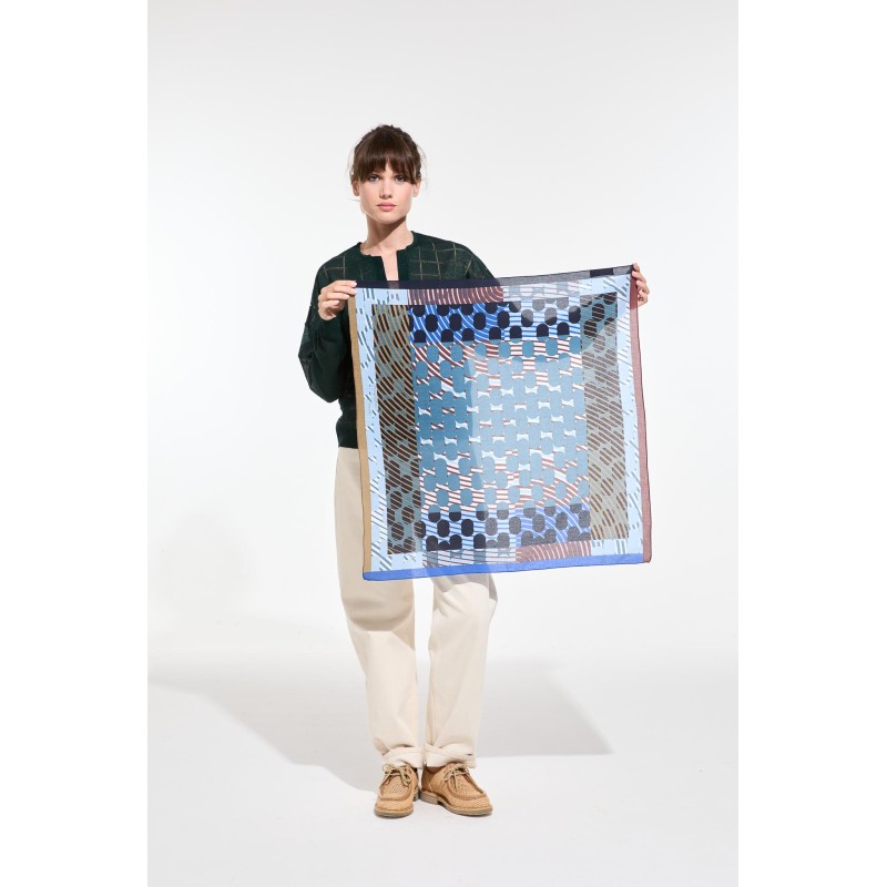 Foulard  Pollen Bleu