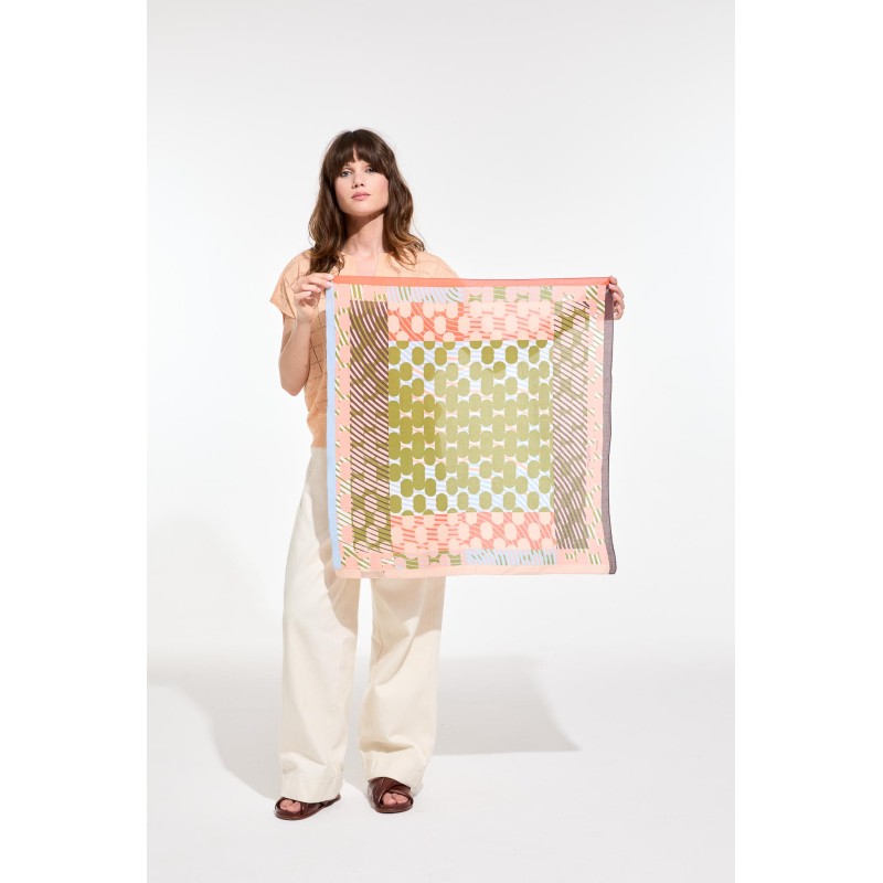 Rose Khaki Pollen Square