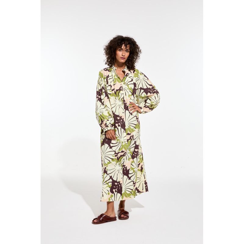 Rose Khaki Eulalie Pavot Dress