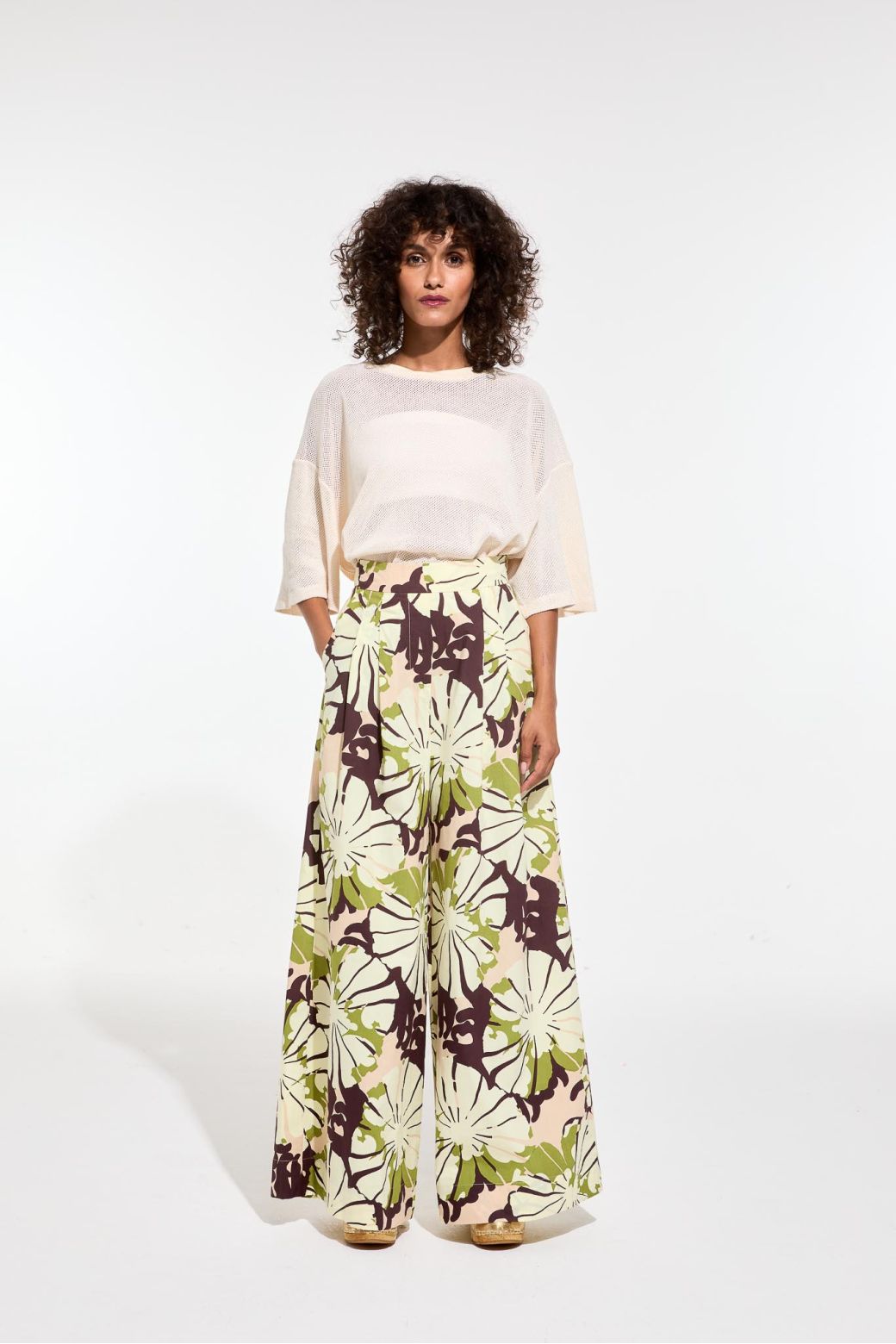 Pantalon Penelope Pavot Kaki Rose