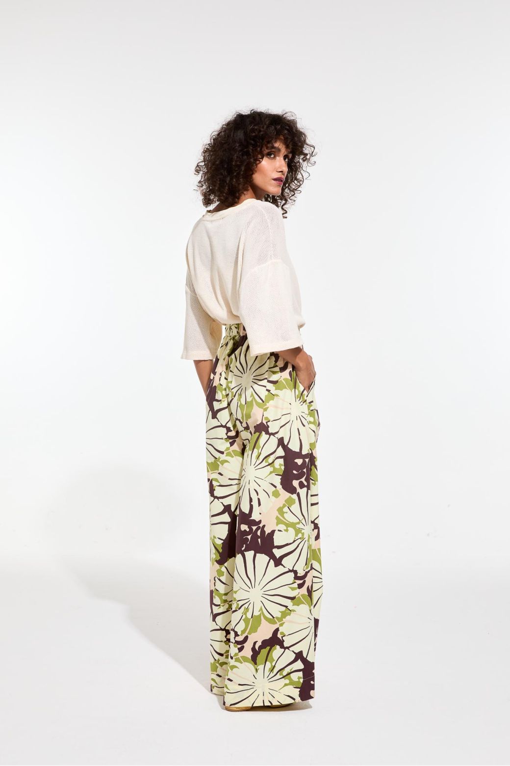 Pantalon Penelope Pavot Kaki Rose