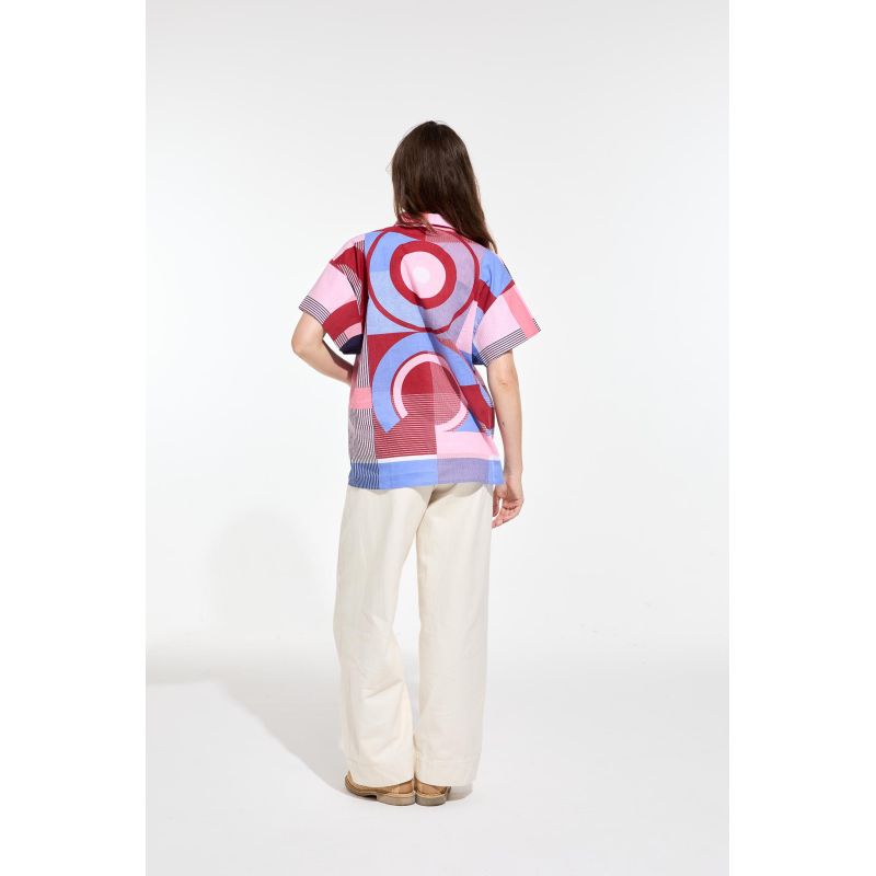 Red Blue Andrew Ta Poesie Shirt