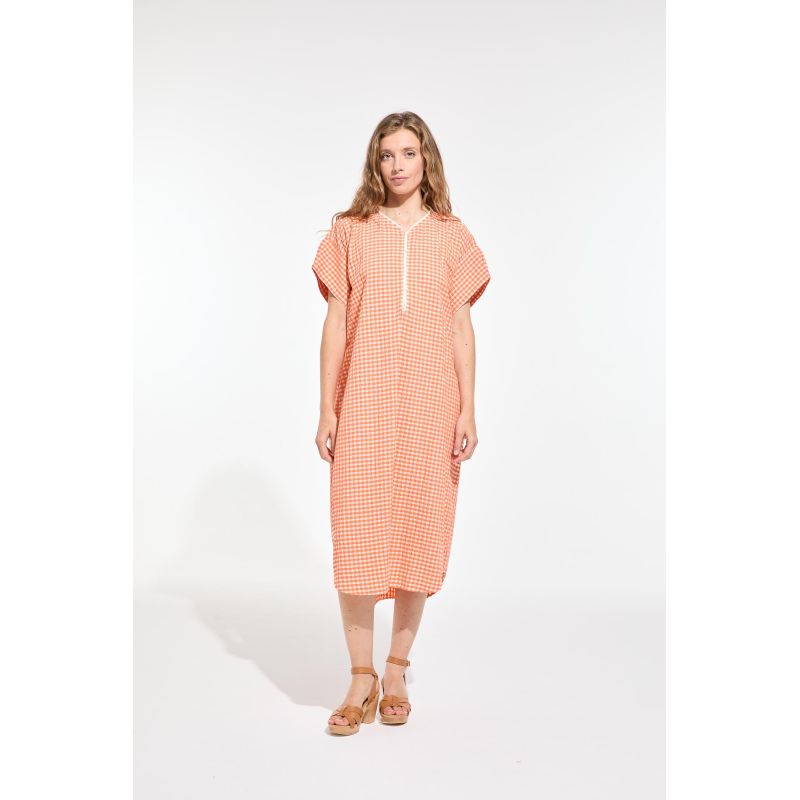 Orange Noto Freesia Dress