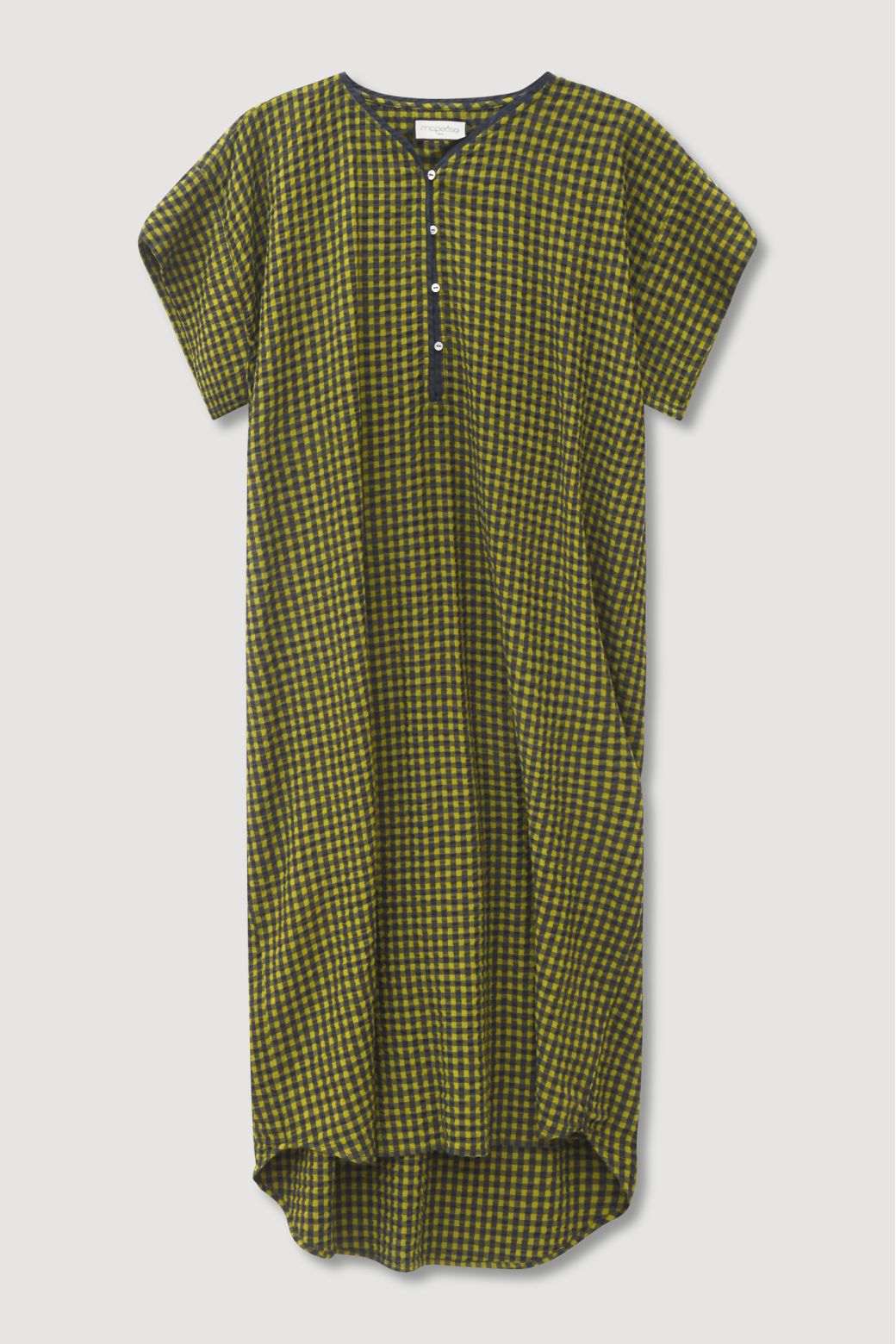 Navy Khaki Noto Freesia Dress