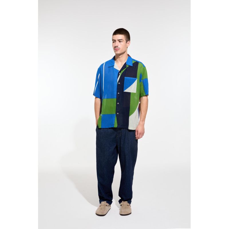 Chemise Homy Liane Bleu Vert