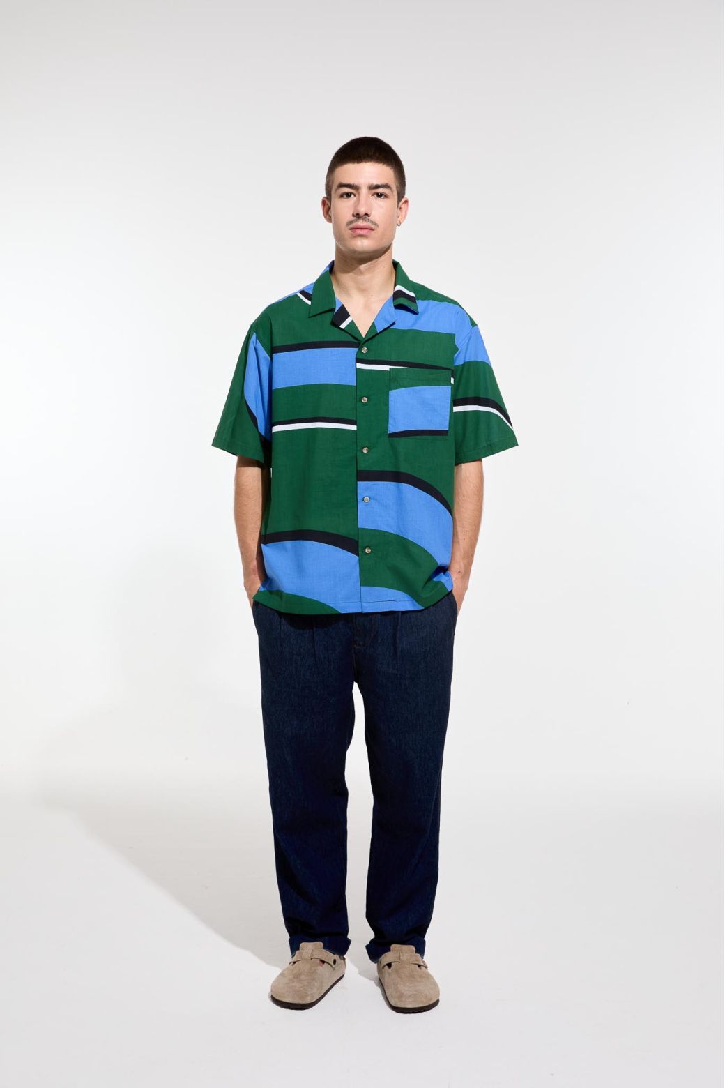 Chemise Homy Madone Bleu Vert