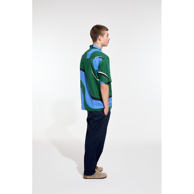 Chemise Homy Madone Bleu Vert