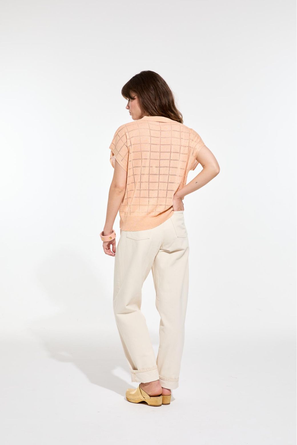 Peach Emma Salva Polo