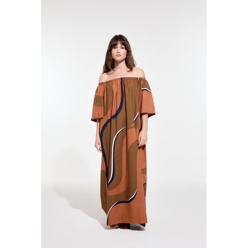 Terracotta Palao Madone Dress