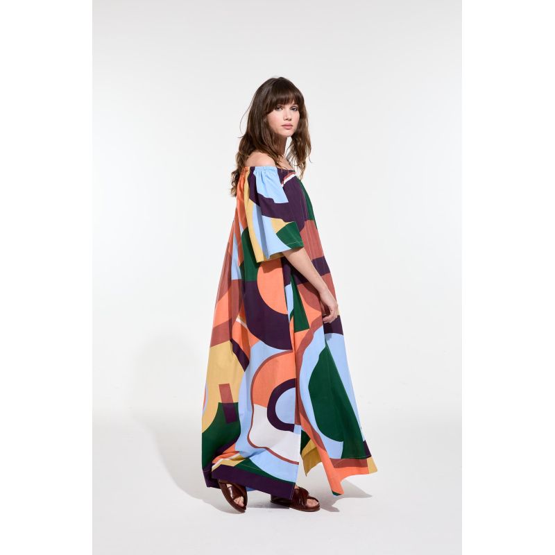 Coral Cloud Palao Poesie Dress