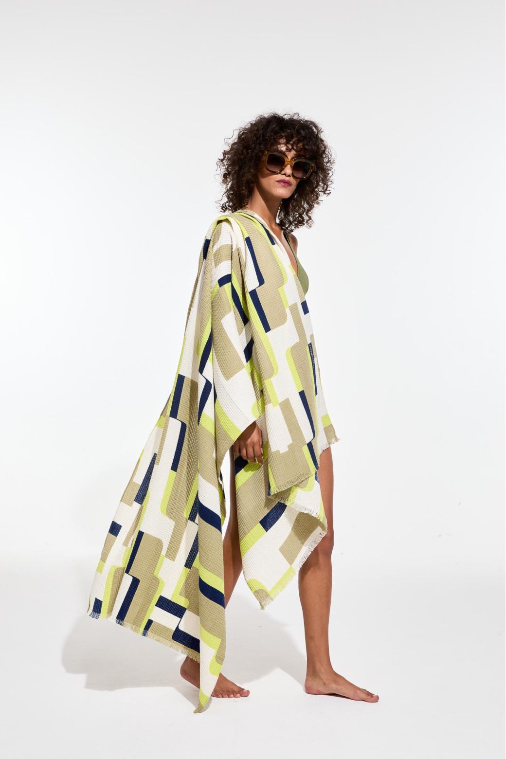 LimeArum Beach Towel