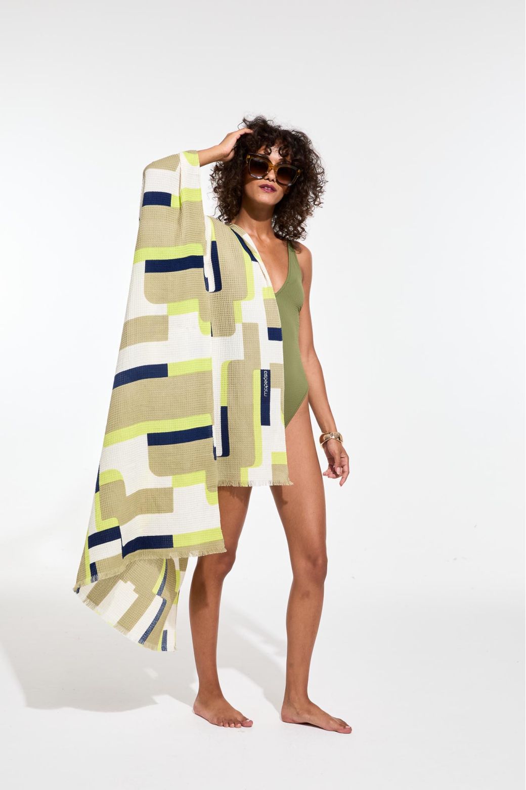 LimeArum Beach Towel